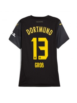 Billige Borussia Dortmund Pascal Gross #13 Bortedrakt Dame 2024-25 Kortermet